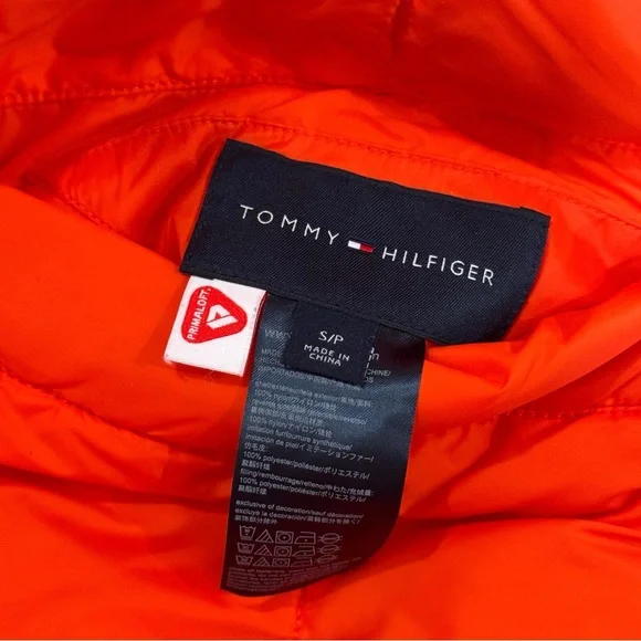 Vintage 90s Tommy Hilfiger Puffer Jacket Reversible Blue Red Sherpa Men’s S/P